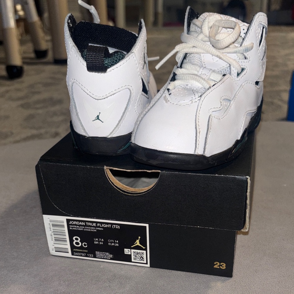 Jordan True Flight Kids' White and Black Sneakers